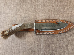 5" Damascus Gut Hook #51