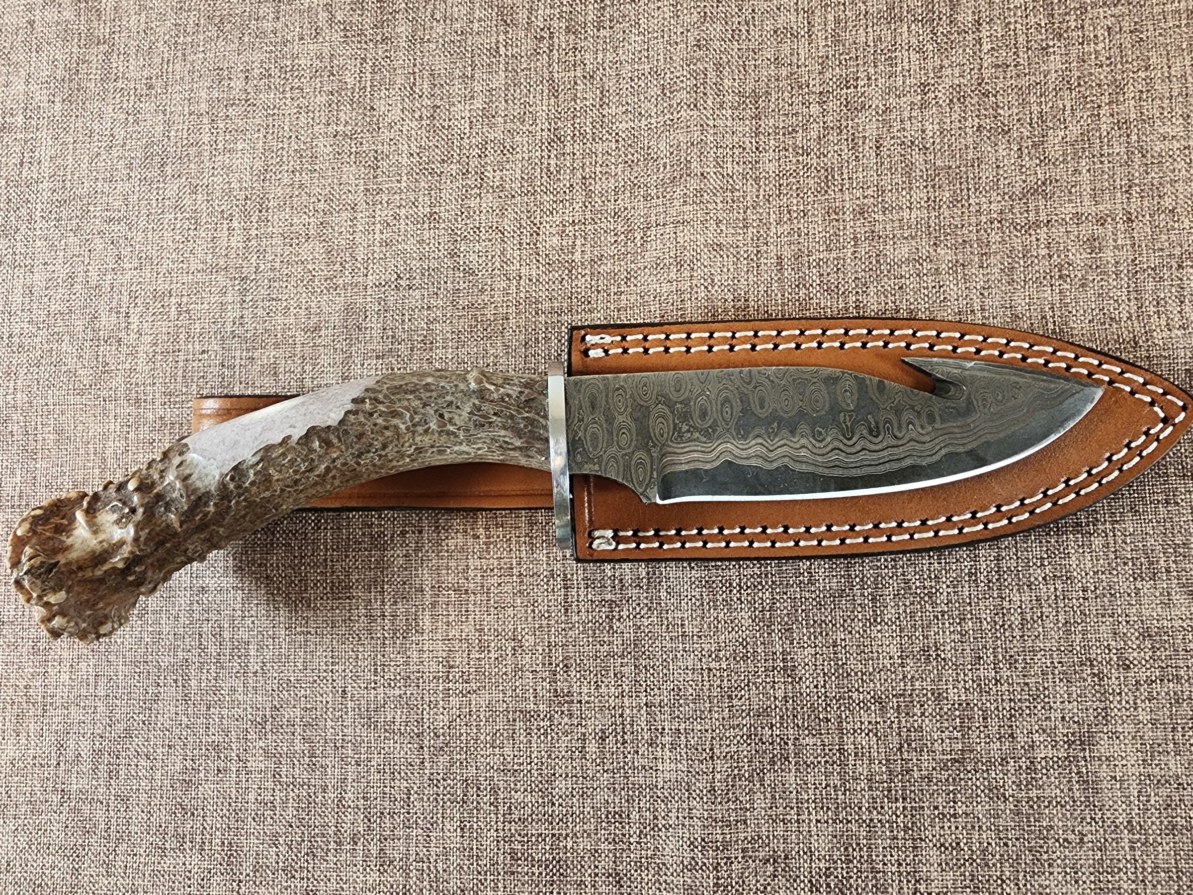 5" Damascus Gut Hook #51