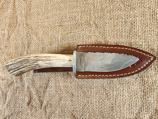 4" Damascus Drop Point #56