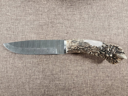 6" Damascus Drop Point #123