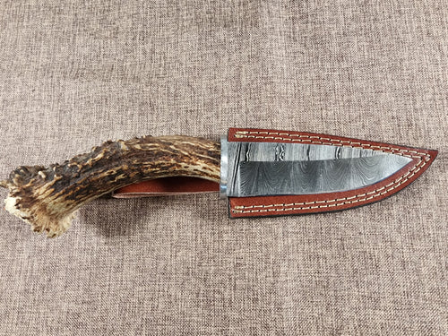 5" Damascus Drop Point #116