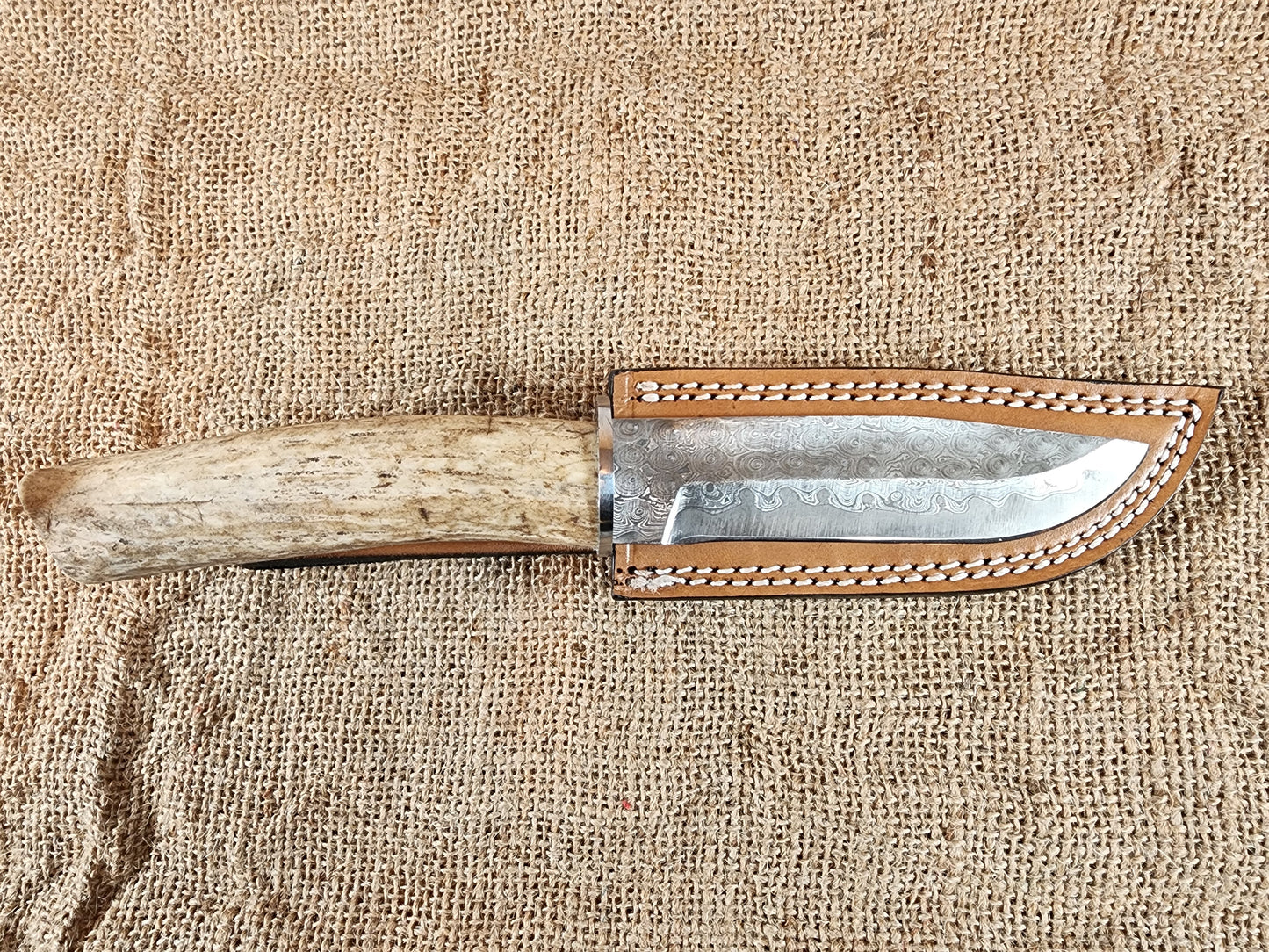 5" Damascus Drop Point #150