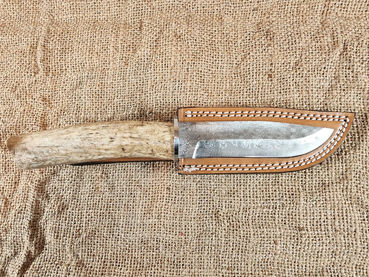 5" Damascus Drop Point #150