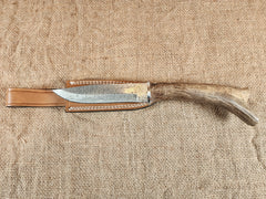 6" Damascus Drop Point #18