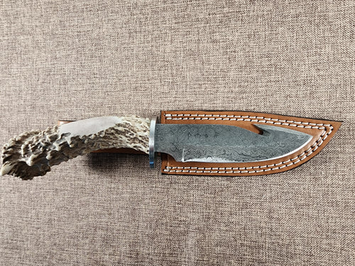 5" Damascus Gut Hook #64