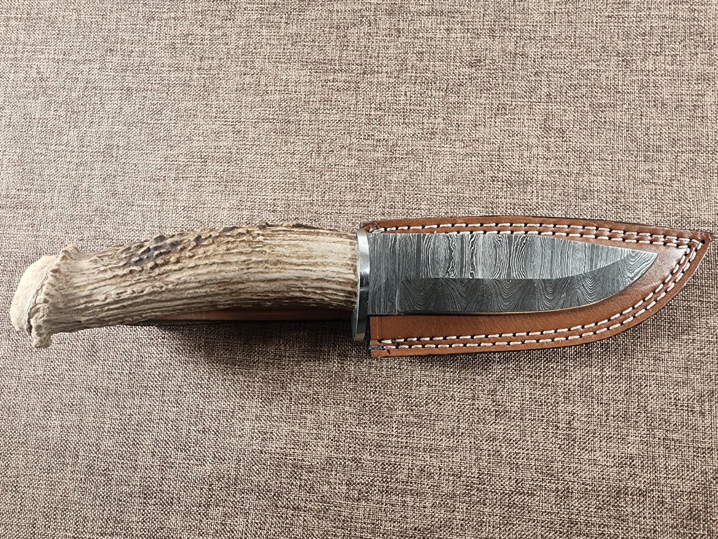 5" Damascus Drop Point #119
