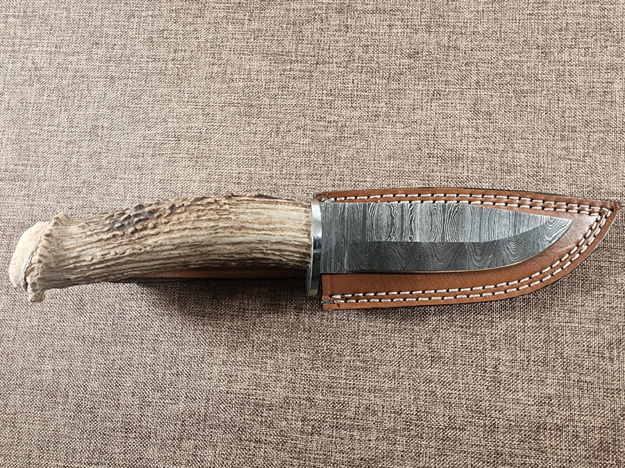 5" Damascus Drop Point #119