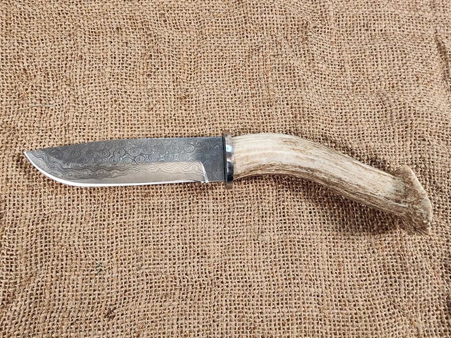 5" Damascus Drop Point #122