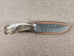6" Damascus Drop Point #124
