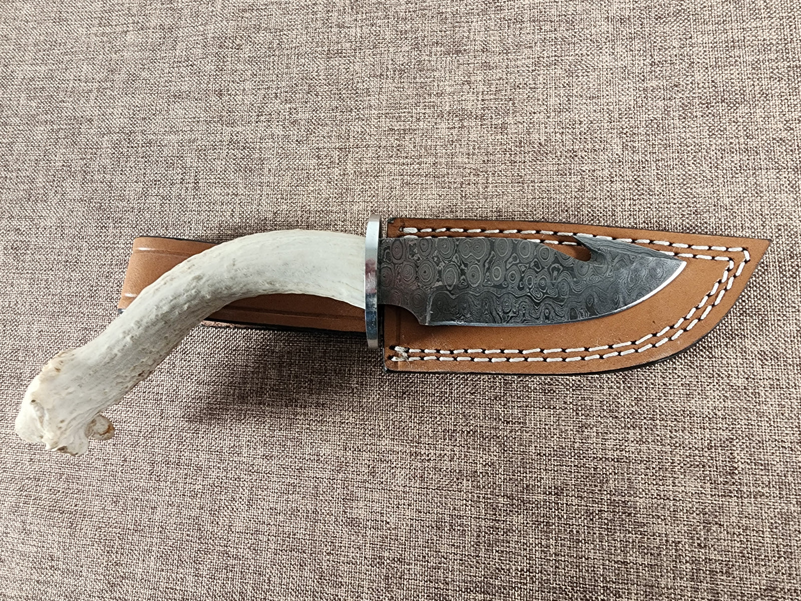 4" Damascus Gut Hook #36