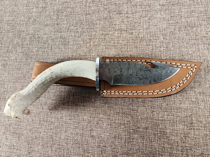 4" Damascus Gut Hook #36