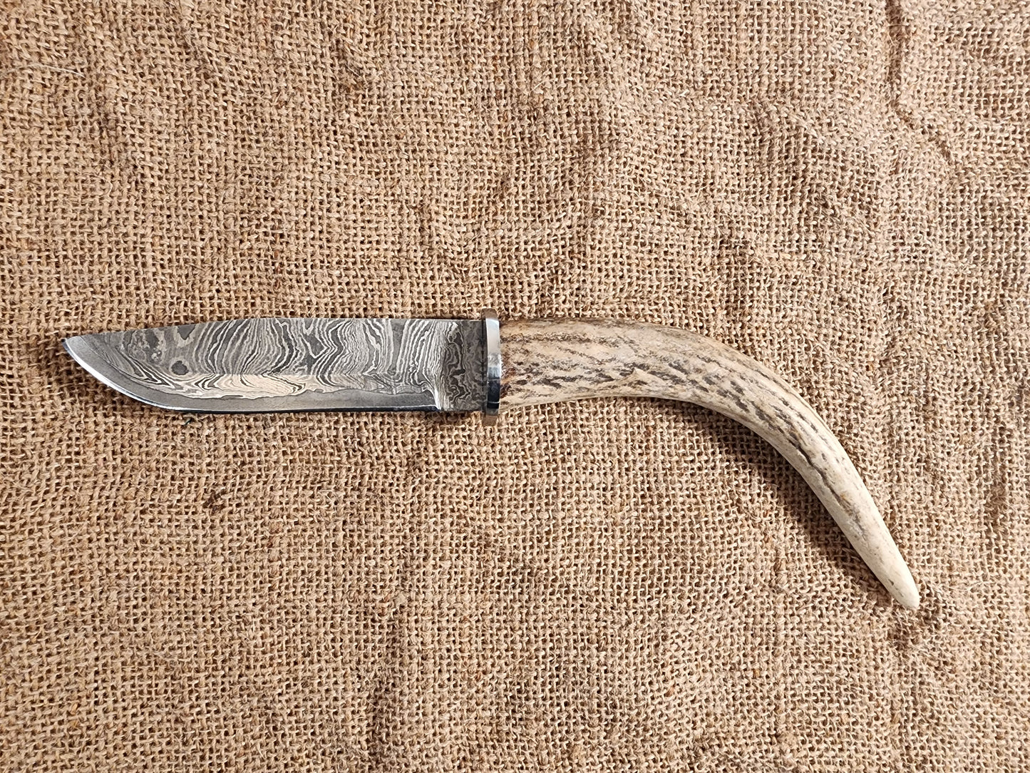 5" Damascus Drop Point #125