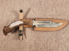 5" Damascus Clip Point 2B08