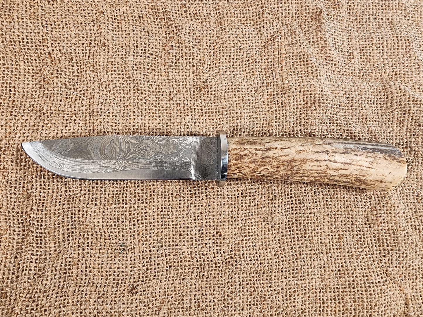 5" Damascus Drop Point #127