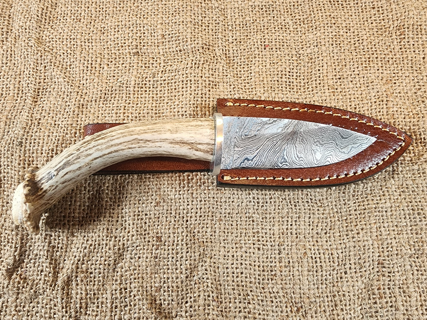 4" Damascus Drop Point #38
