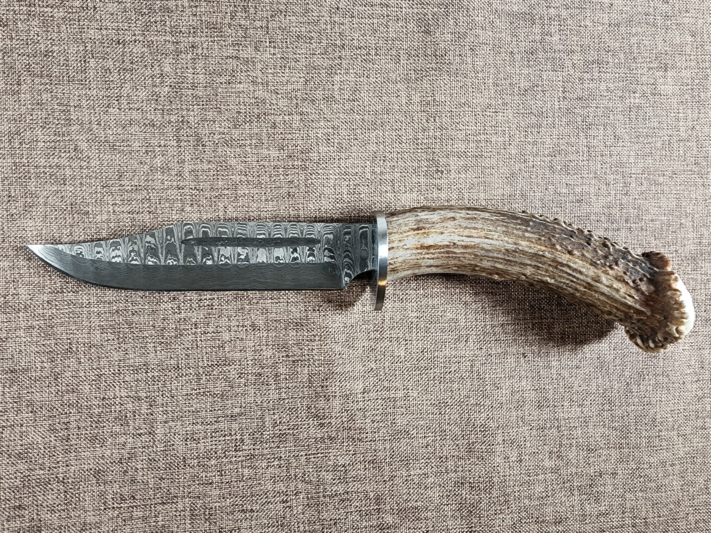 6" Damascus Clip Point #73