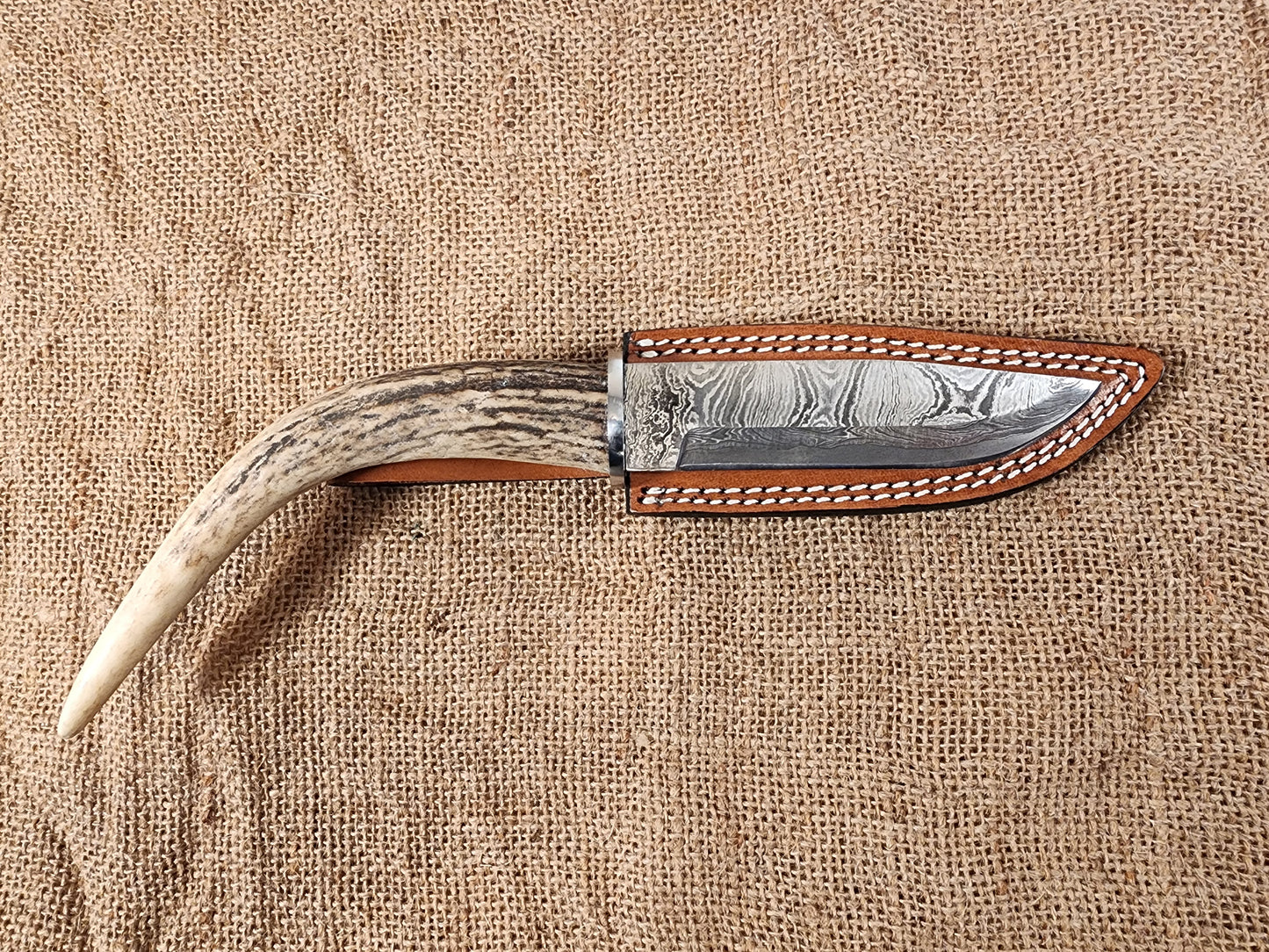 5" Damascus Drop Point #125