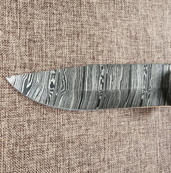 6" Damascus Drop Point #125