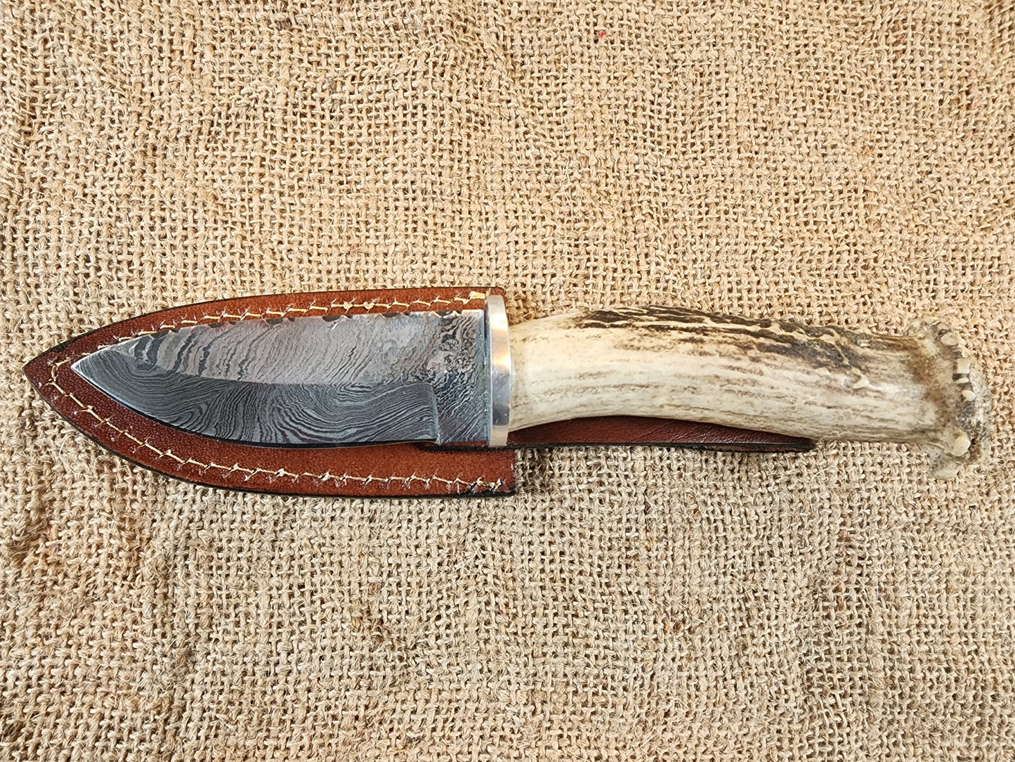 4" Damascus Drop Point #32