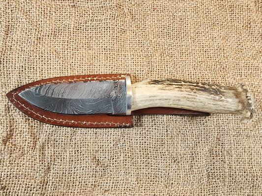 4" Damascus Drop Point #32