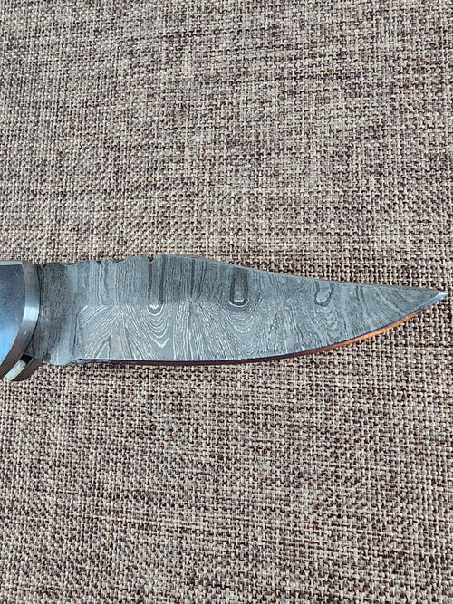 Ram Horn Damascus Folder #142