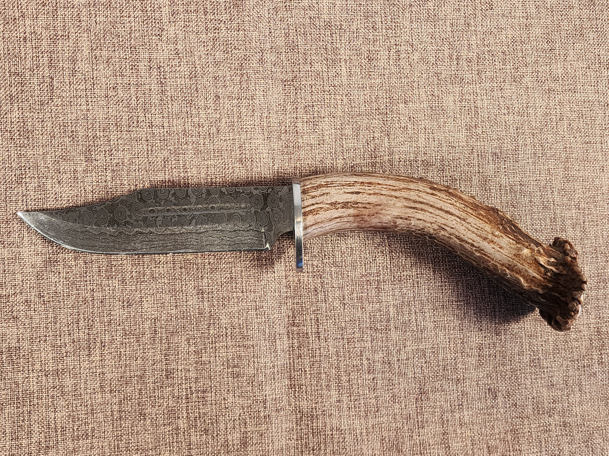 5" Damascus Clip Point 2B08