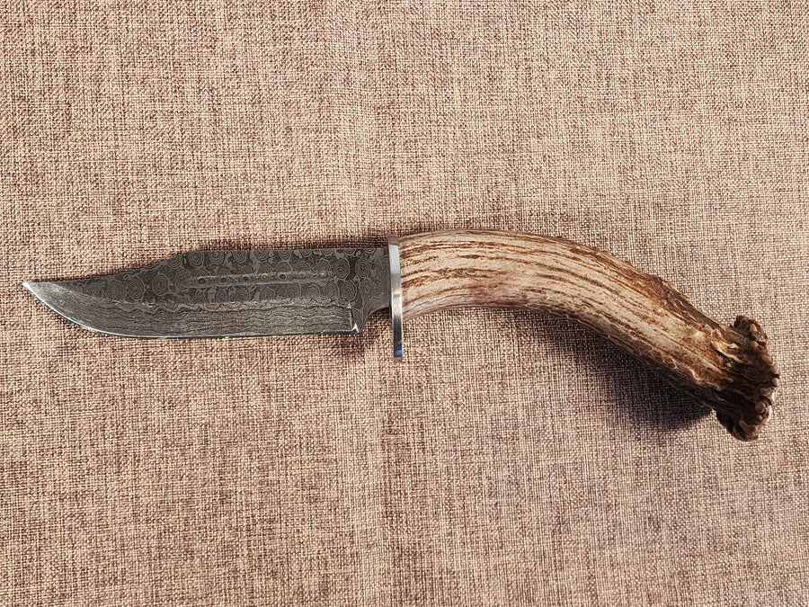 5" Damascus Clip Point 2B08