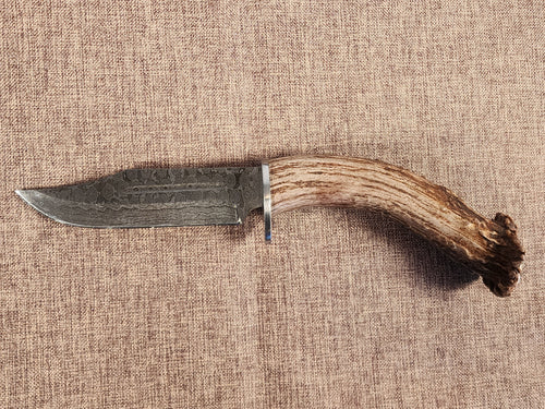 5" Damascus Clip Point 2B08