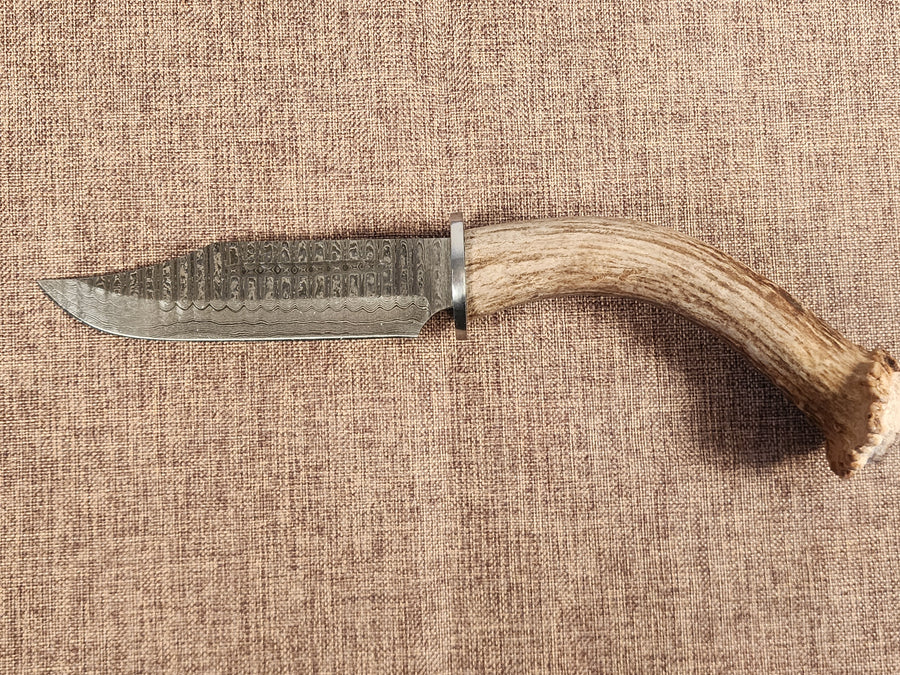 5" Damascus Clip Point 2B09