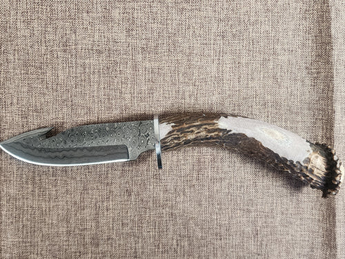 5" Damascus Gut Hook 2A10