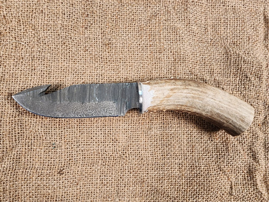 5" Damascus Gut Hook #118