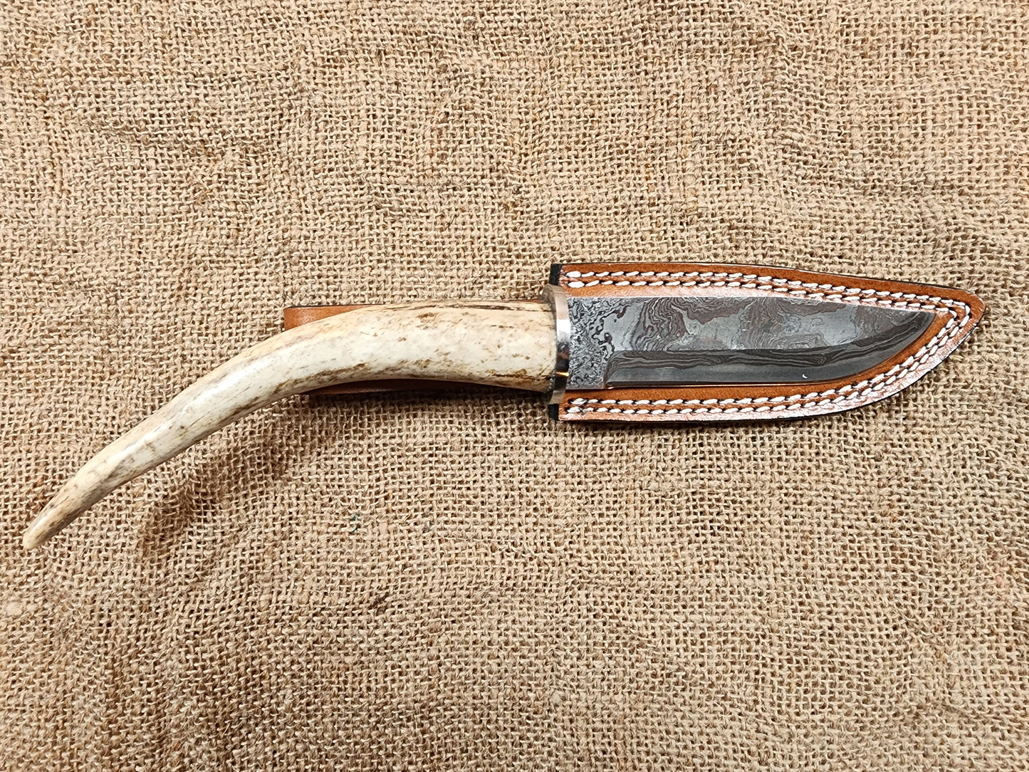 5" Damascus Drop Point #137