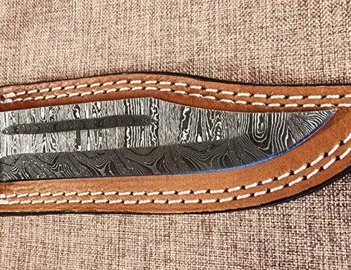 6" Damascus Clip Point 3B02