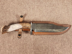 8" Damascus Bowie G801