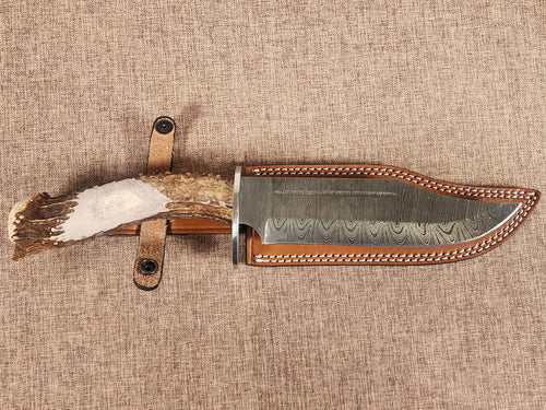8" Damascus Bowie G801