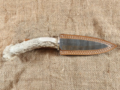 5" Damascus Spear Point #65