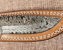 5" Damascus Drop Point 2C03