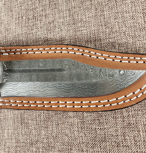 5" Damascus Clip Point #01