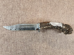 6" Damascus Clip Point #75