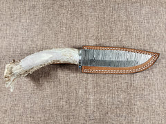 6" Damascus Drop Point #126