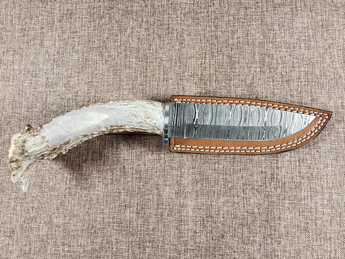 6" Damascus Drop Point #126