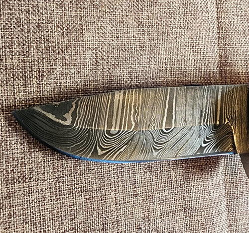 4" Damascus Drop Point C07