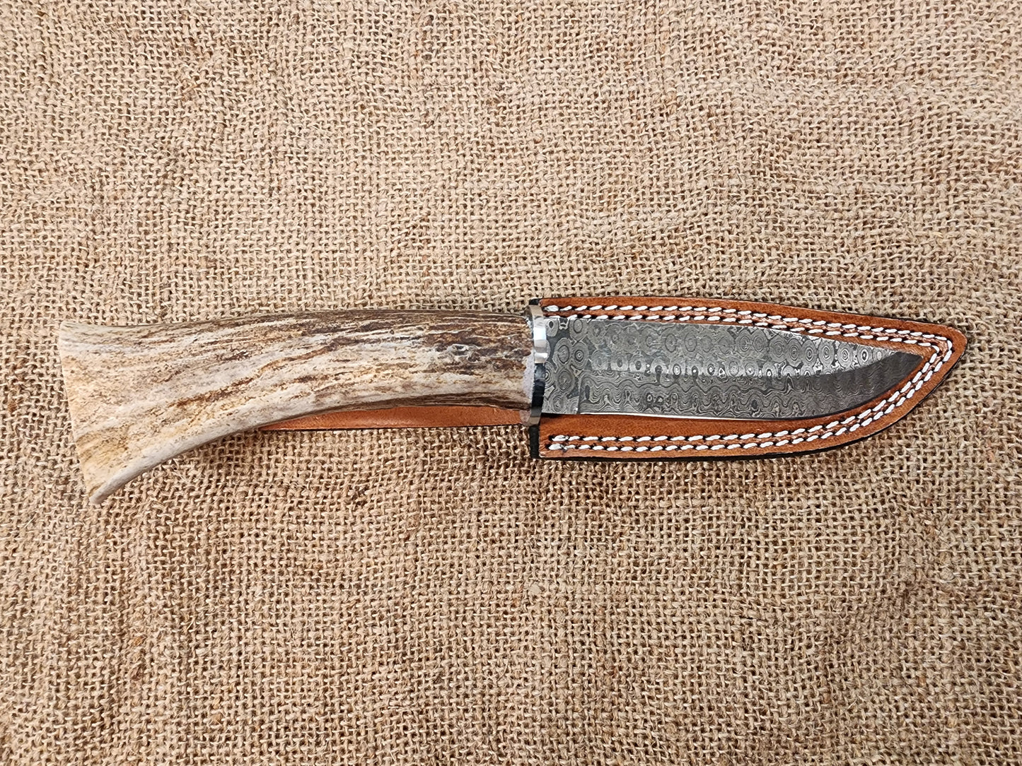 5" Damascus Drop Point #133