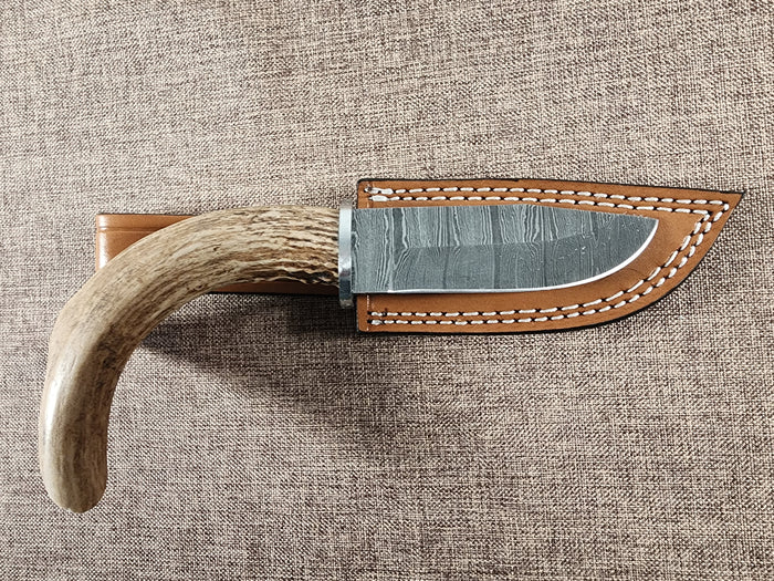 4" Damascus Drop Point #40