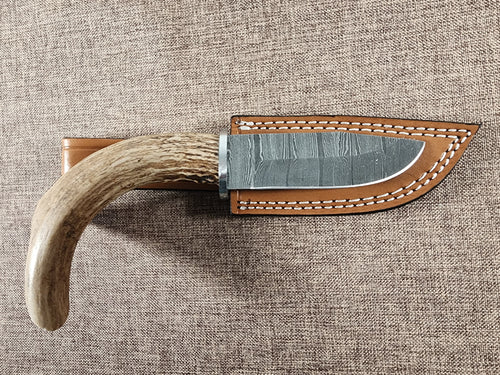 4" Damascus Drop Point #40