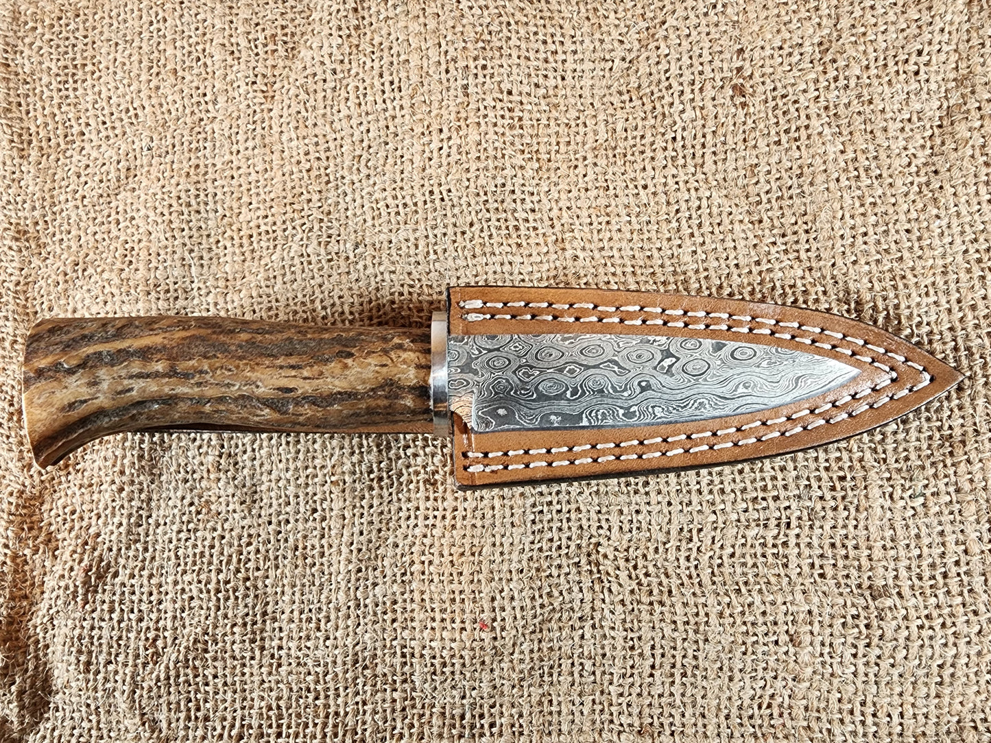 4" Damascus Spear Point #152