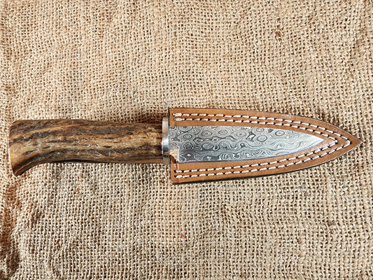 4" Damascus Spear Point #152