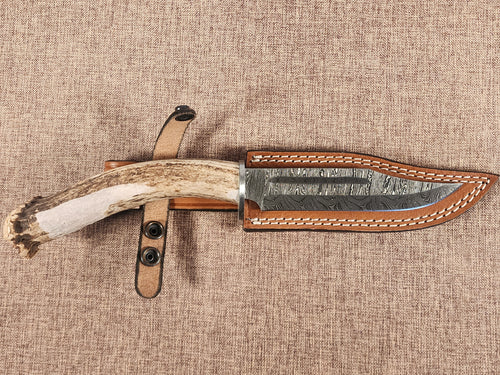 6" Damascus Clip Point 3B02