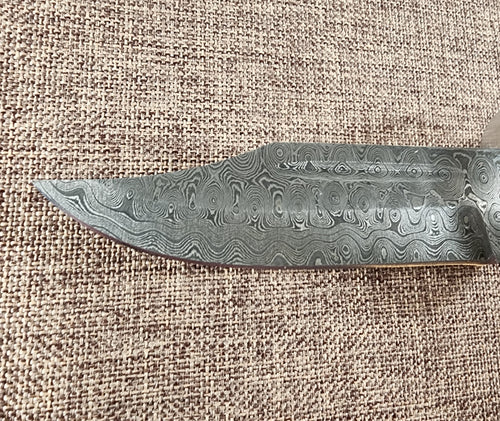 4" Damascus Clip Point #106