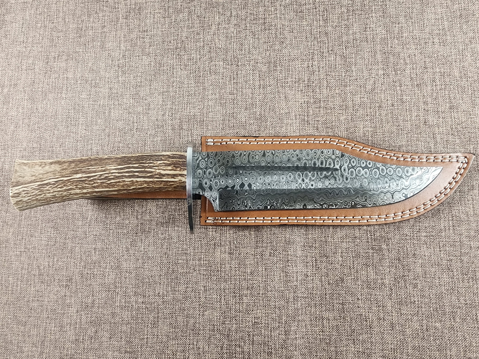 8" Damascus Bowie #162